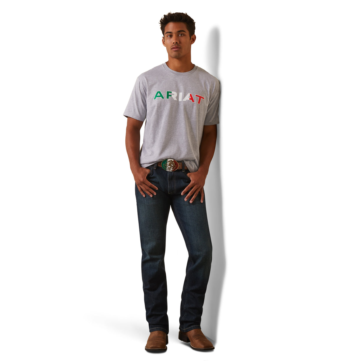 Playera Ariat México Gris