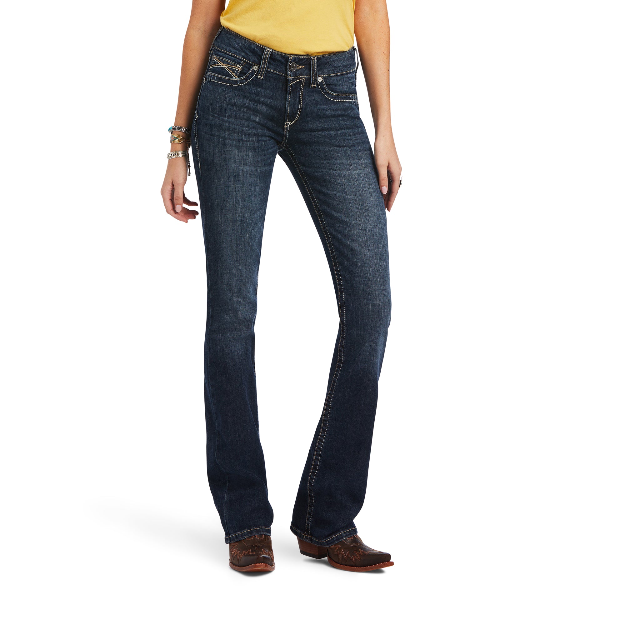 Jeans R.E.A.L. Leila Stretch Tiro Medio Corte De Bota – Mexico Jeans R.E.A.L. Leila Stretch Tiro Medio Corte De Bota – Mexico