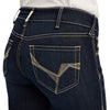 Jeans Ariat R.E.A.L. Danna Tiro Perfecto Ajuste de Flecha Corte Bota