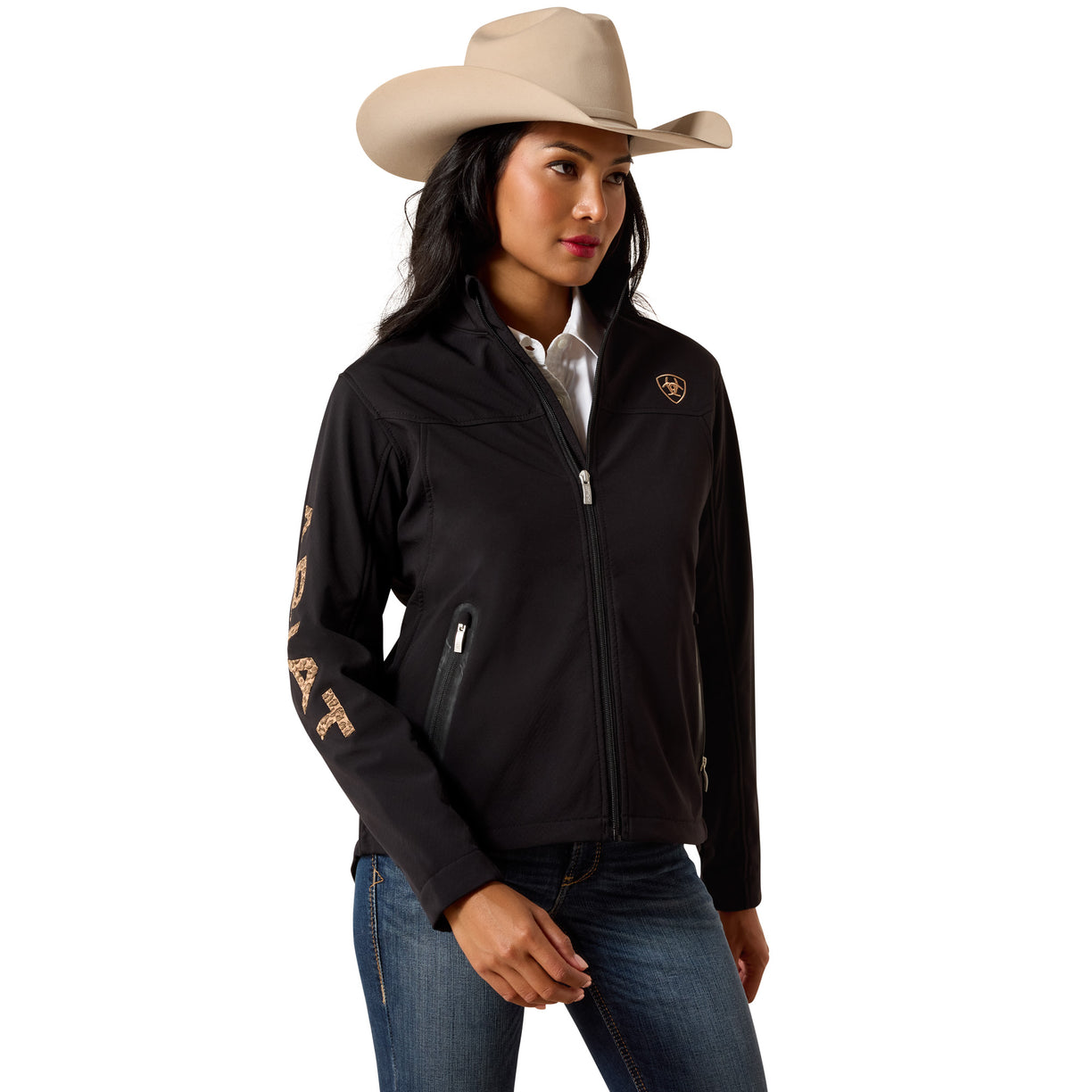 Chamarra Ariat New Team Softshell Leopard