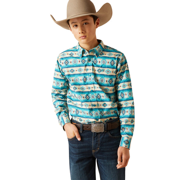 Camisa Ariat Infantil Brent Corte Clásico