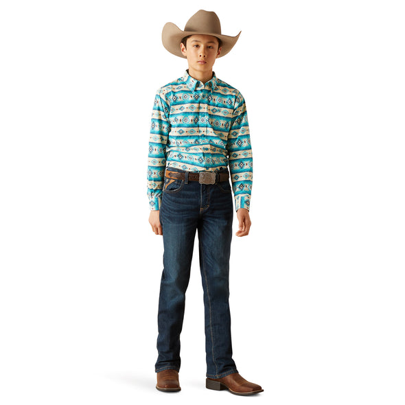 Camisa Ariat Infantil Brent Corte Clásico