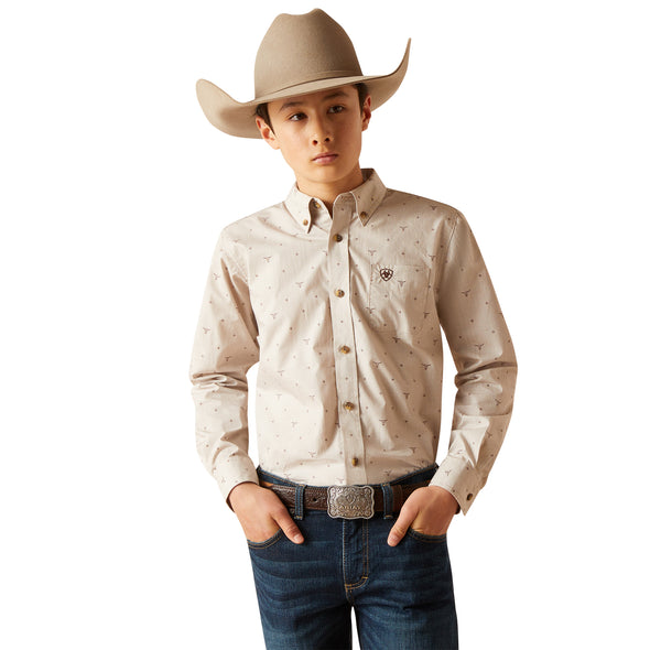 Camisa Ariat Infantil Beau Corte Clásico