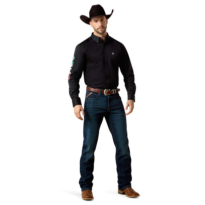 Camisa Ariat Team Logo México Negro
