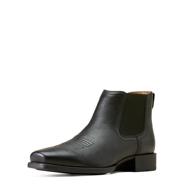Bota Vaquera Ariat Booker Ultra Punta Cuadrada Negro