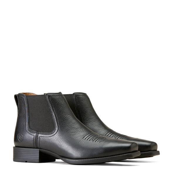 Bota Vaquera Ariat Booker Ultra Punta Cuadrada Negro