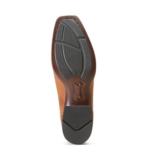 Bota Vaquera Ariat Booker Ultra Punta Cuadrada Almond