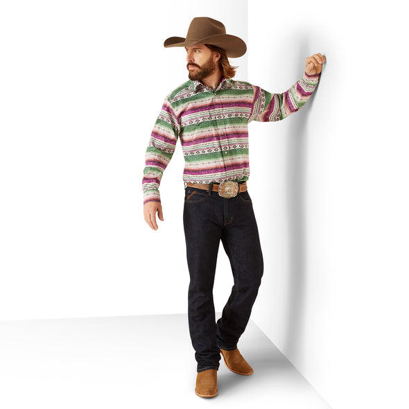 Camisa Ariat Eason Botón a Presión Corte Clásico