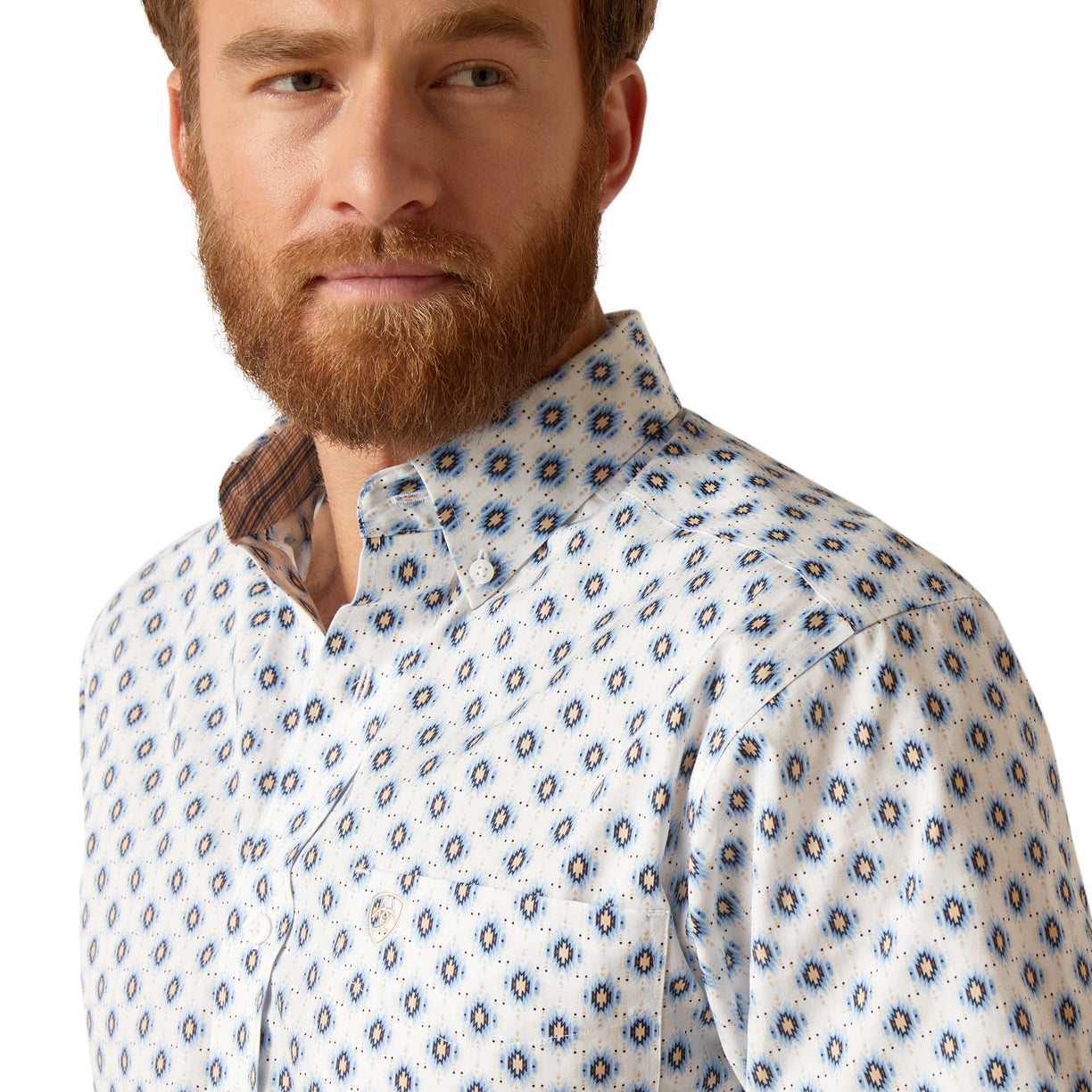 Camisa Ariat Libre De Arrugas Kobe Corte Fitted