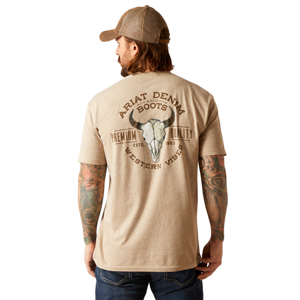 Playera Ariat Bison Skull