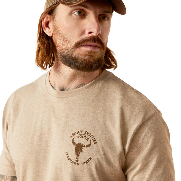 Playera Ariat Bison Skull