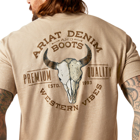 Playera Ariat Bison Skull