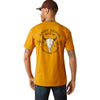 Playera Ariat Bison Skull Amarillo