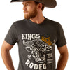 Playera Unisex Ariat Sendero King Cow Charcoal