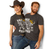 Playera Unisex Ariat Sendero King Cow Charcoal