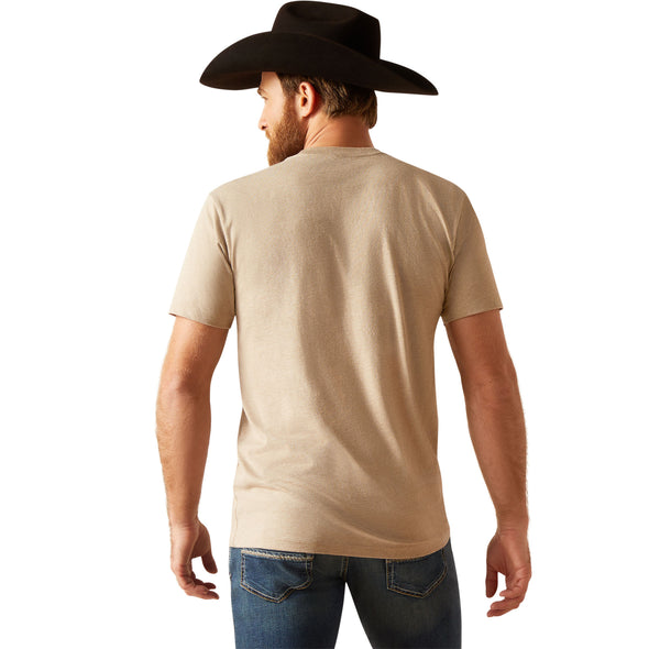 Playera Unisex Ariat Sendero King Cow Oatmeal