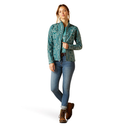 Chamarra Ariat New Team Softshell Estampado Pinewood