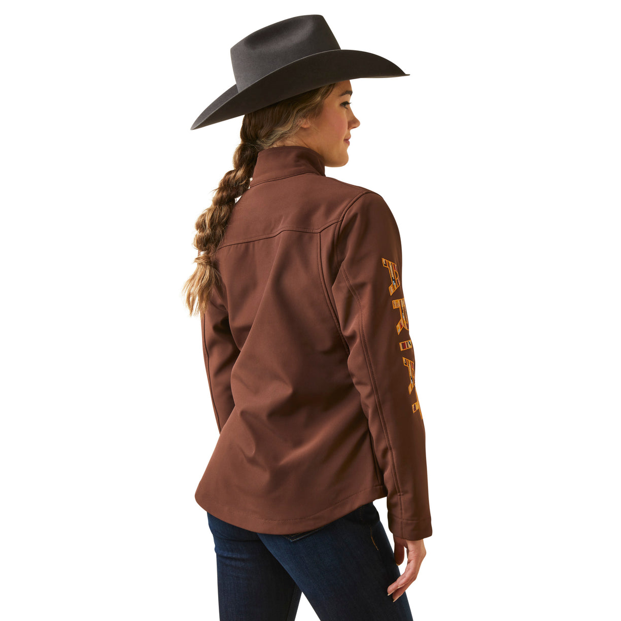 Chamarra Ariat Softshell Team Logo Chimayo Chocolate