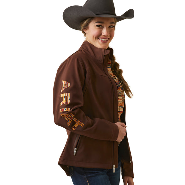 Chamarra Ariat Softshell Team Logo Chimayo Chocolate