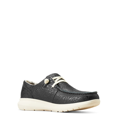Calzado Ariat Hilo Relieve Floral Negro