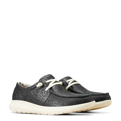 Calzado Ariat Hilo Relieve Floral Negro