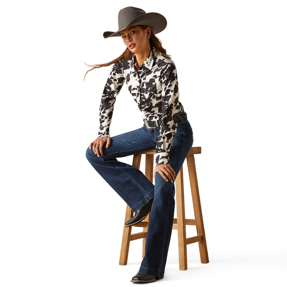 Camisa Ariat Libre De Arrugas Team Kirby Stretch Cow