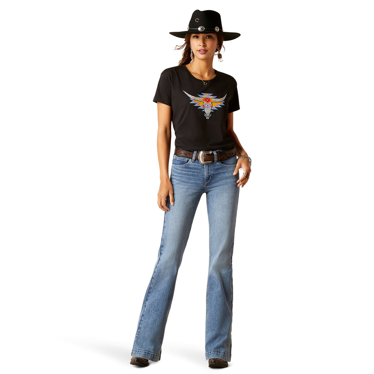 Playera Ariat Geo Skull