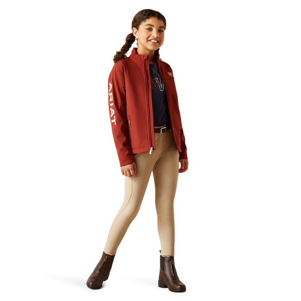 Chamarra Infantil Ariat New Team Softshell Fired Brick