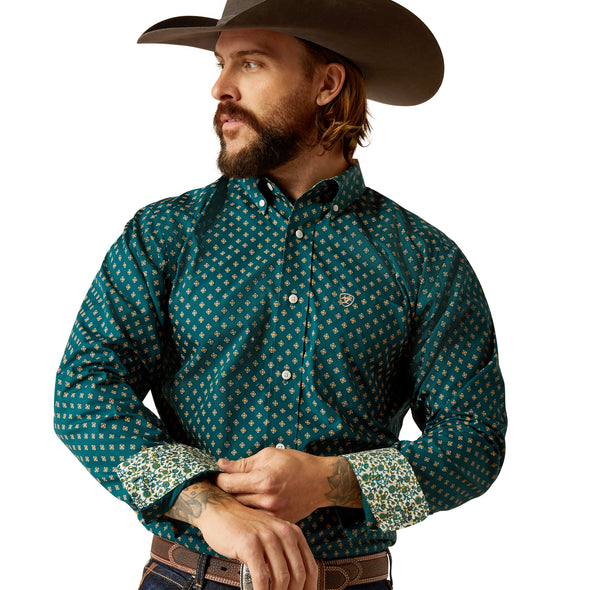 Camisa Ariat Libre De Arrugas Grover Corte Fitted