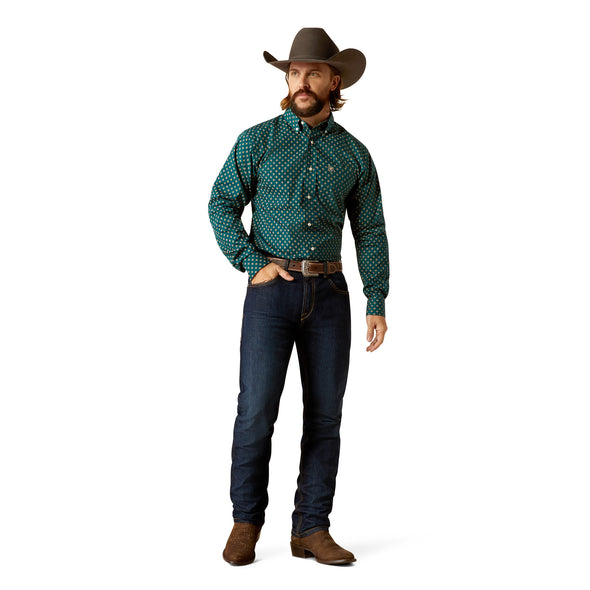 Camisa Ariat Libre De Arrugas Grover Corte Fitted