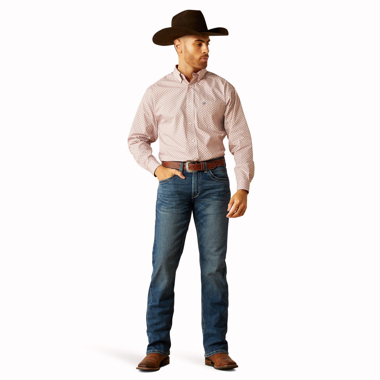 Camisa Ariat Libre De Arrugas Larson Corte Clásico