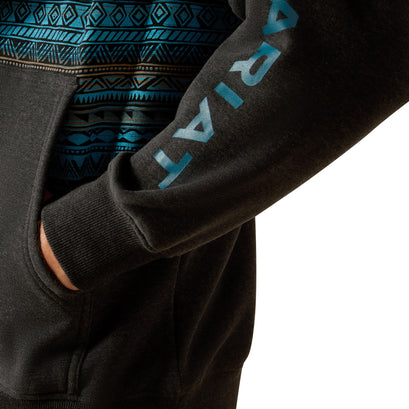 Sudadera Ariat Color Block Turquesa