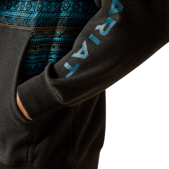 Sudadera Ariat Color Block Turquesa