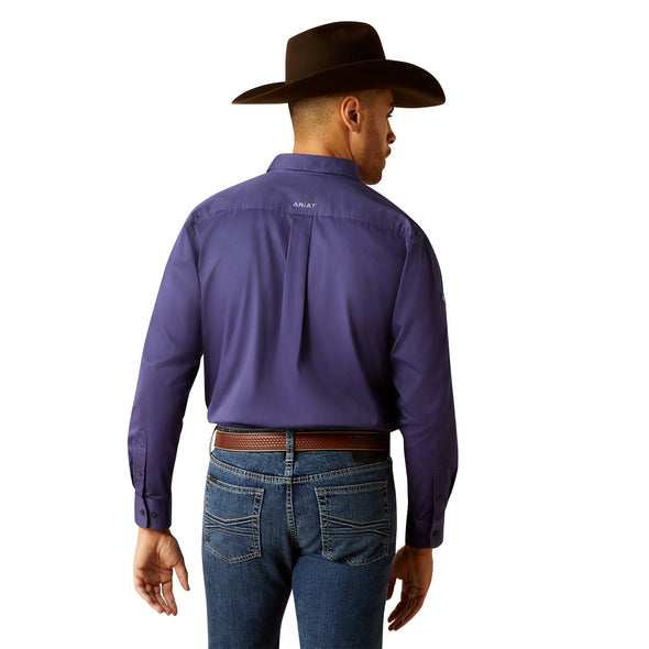 Camisa Ariat Team Logo Twill Zafiro Corte Clásico