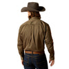 Camisa Ariat Team Logo Twill Verde Oliva Corte Clásico