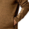 Suéter Ariat Caldwell Logo Cremallera 1/4 Café