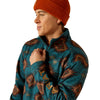 Suéter Ariat Caldwell Logo Cremallera 1/4 Azul Coral