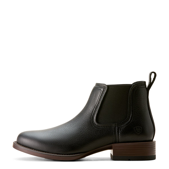 Bota Vaquera Ariat Booker Chelsea Punta Redonda Negro