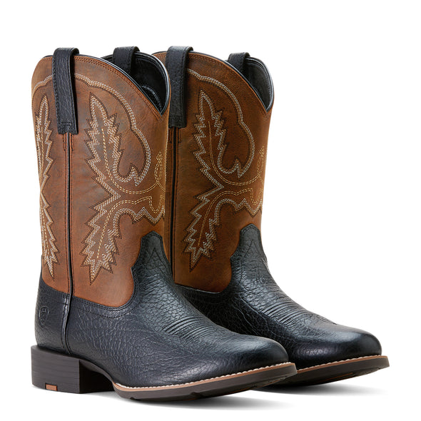 Bota Vaquera Ariat Sport Stratten Black Adobe