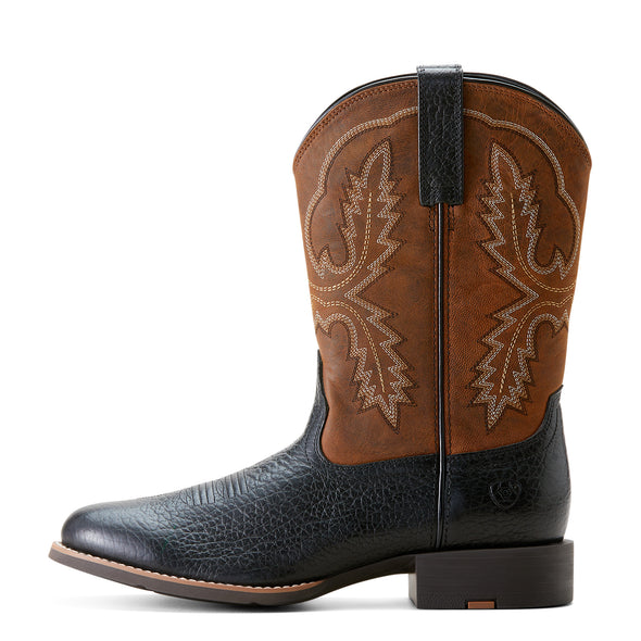 Bota Vaquera Ariat Sport Stratten Black Adobe