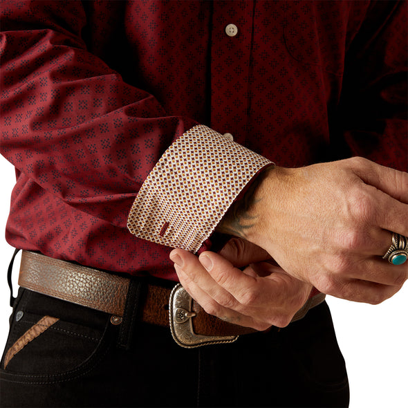 Camisa Ariat Libre De Arrugas Issac Corte Clásico