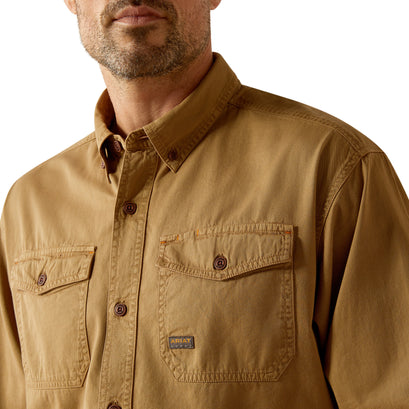 Camisa Ariat Work Rebar Washed Twill