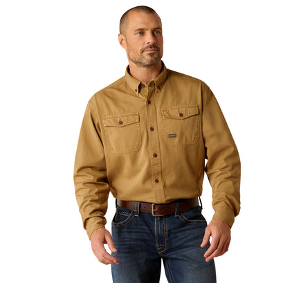 Camisa Ariat Work Rebar Washed Twill