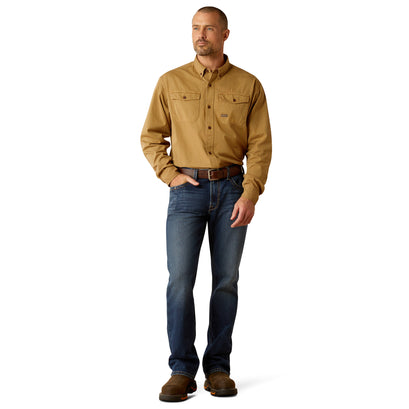 Camisa Ariat Work Rebar Washed Twill