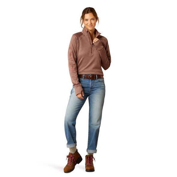 Suéter Ariat Tek Team Cremallera 1/2 Mauve