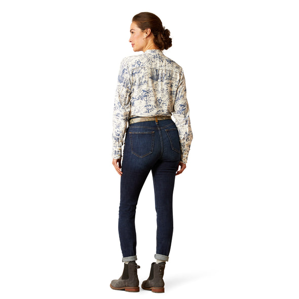 Jeans Ariat Bridle Tiro Alto Skinny