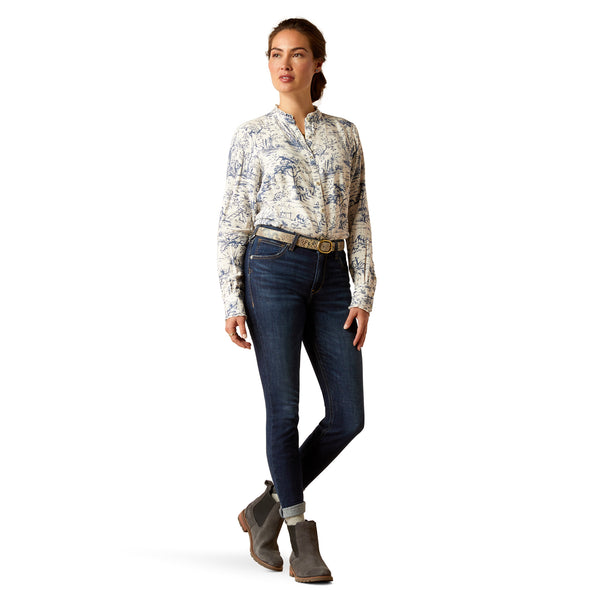 Jeans Ariat Bridle Tiro Alto Skinny