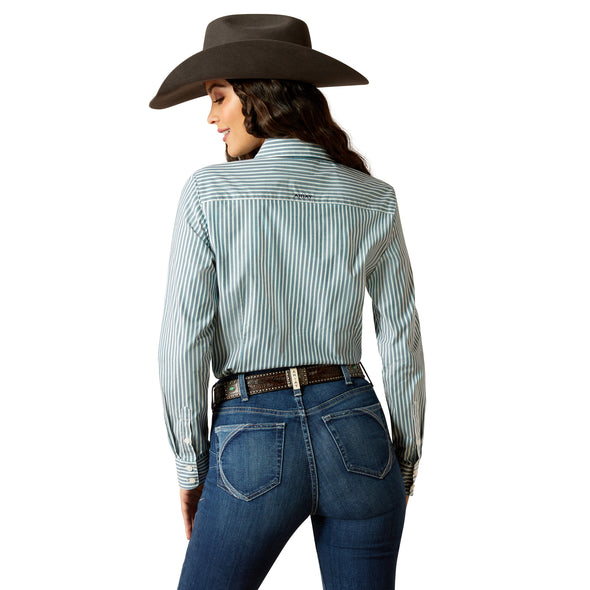 Camisa Ariat Libre De Arrugas Kirby Stretch Capri Stripe
