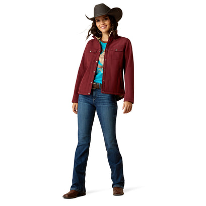 Chamarra Ariat Softshell Berber Back Tawny Port