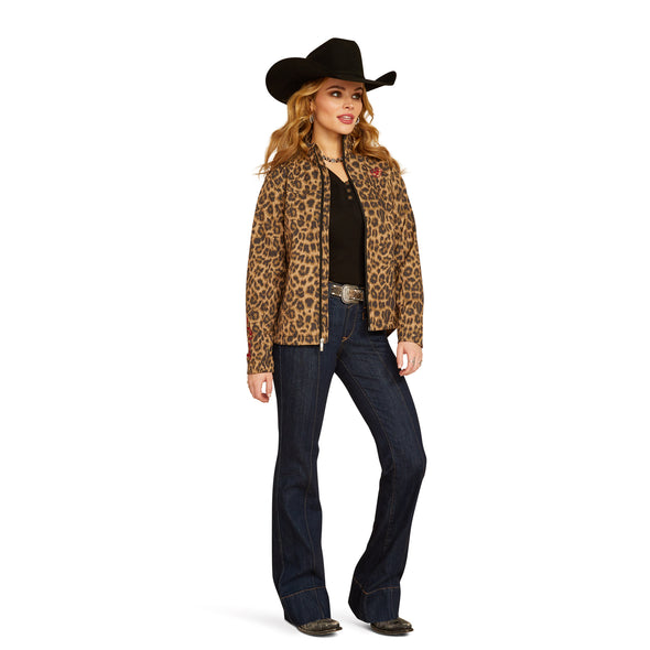 Chamarra New Team Softshell Estampado Leopardo